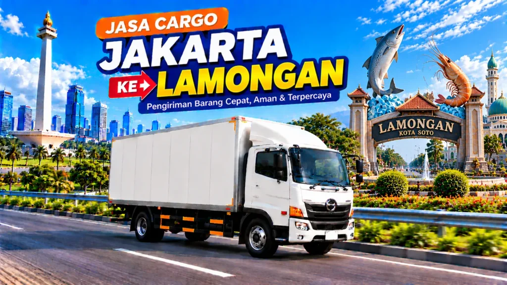 Jasa cargo Jakarta ke Lamongan Jawa Timur dengan truk pengiriman barang